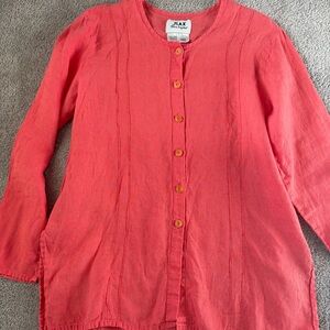 Flax Jeanne Engelhart linen tunic size small